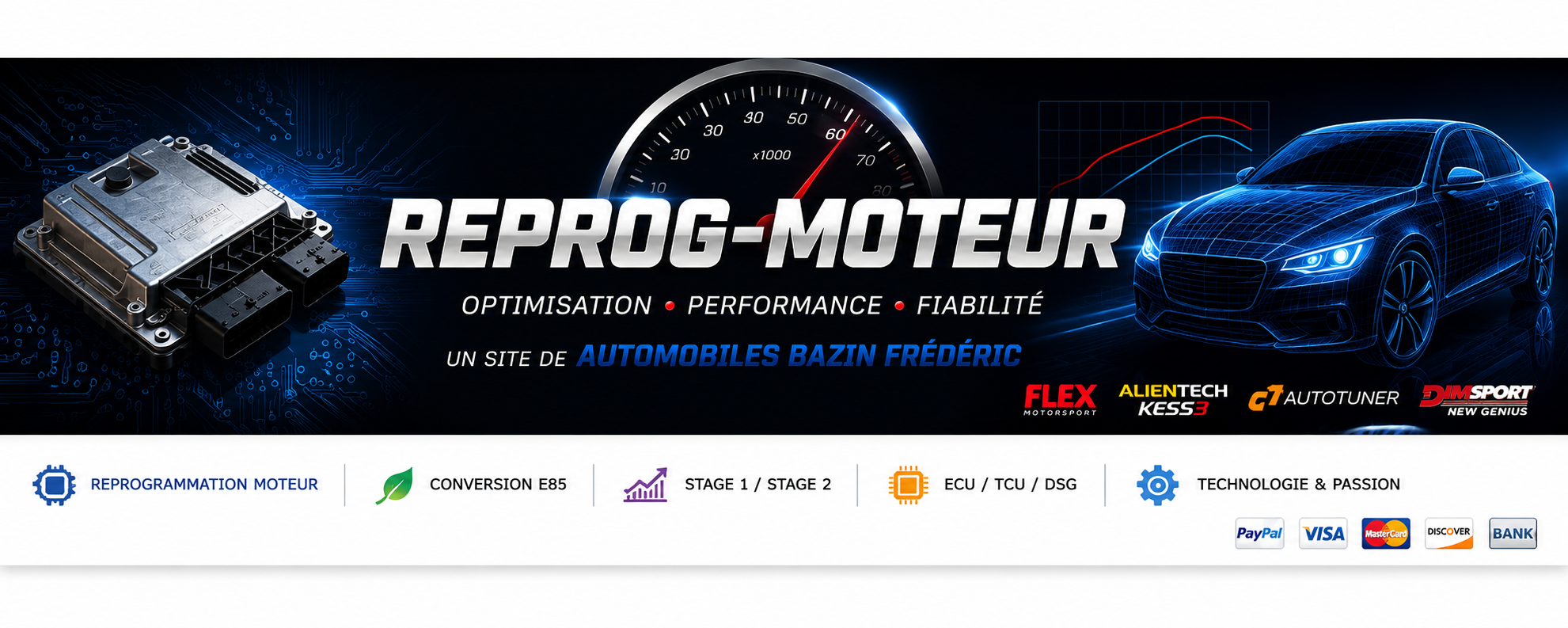 Reprogrammation moteur - Automobiles BAZIN Fr&eacute;d&eacute;ric